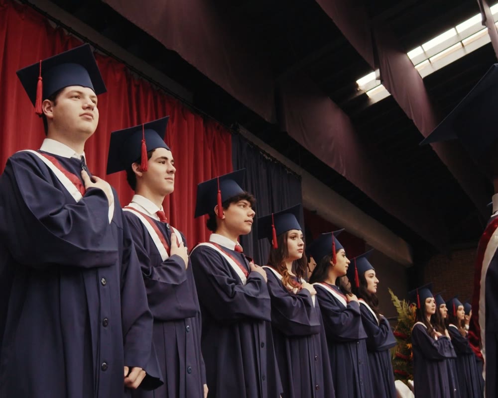 Graduación de estudiantes del Colegio Internacional de Guatemala.
