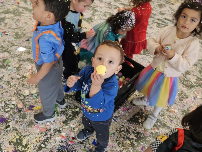 Niños de preprimaria del CIG en una actividad lúdica.